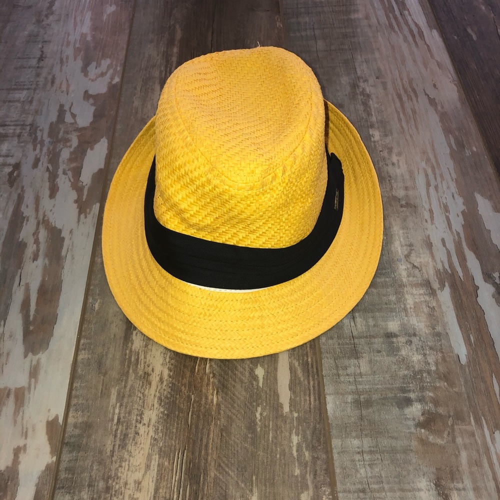 Gold and navy blue summer hat by Banana Moon